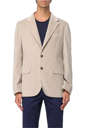 FAY Homme, Vestes, , Taille: M Corduroy Blazer Notch Lapel