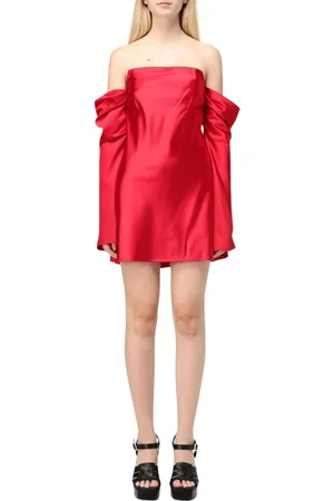 ANIYE BY Femme, Robes, Rouge, Taille: 38 FR Robe Mini Rouge Épaules Dénudées
