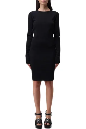 Dsquared2 Femme, Robes, Noir, Taille: 40 FR Élégante Robe Mini en Tricot Noir