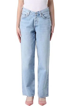 AGOLDE Femme, Jeans, Bleu, Taille: W26 Jean Taille Haute Léger Lavage