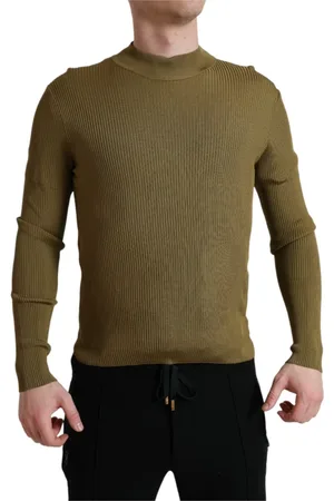 Dolce & Gabbana Homme, Pulls, Vert, Taille: M Pulls à col rond