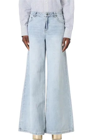 Michael Kors Femme, Jeans, Bleu, Taille: 36 FR Jean droit en denim bleu