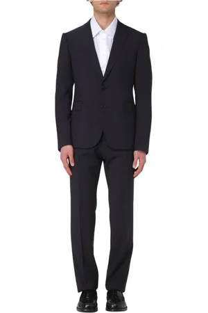 Emporio Armani Homme, Costumes, Bleu, Taille: XL Costume Bleu Deux Pièces
