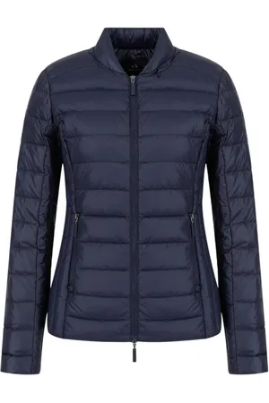 Armani Exchange Femme, Vestes, Bleu, Taille: 40 FR Veste bleue outerwear Aw23