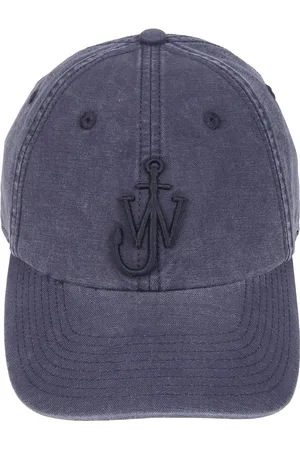 J.W.Anderson Homme, Accessoires, Bleu, Taille: ONE Size Casquette de Baseball en Coton avec Boucle Réglable