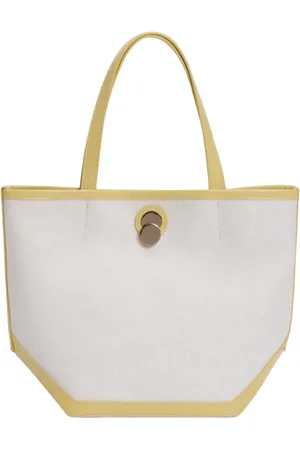 Fabiana Filippi Femme, Sacs, Blanc, Taille: ONE Size Sac Fourre-Tout avec Finitions en Cuir