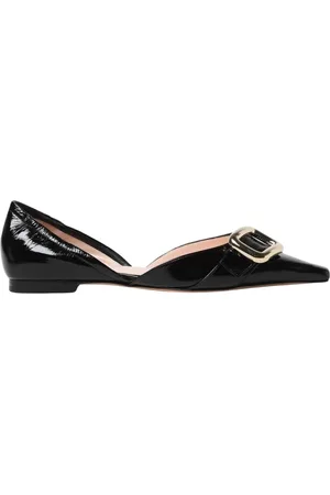 Roger Vivier Femme, Chaussures, Noir, Taille: 37 1/2 EU Ballerines Noires à Boucle