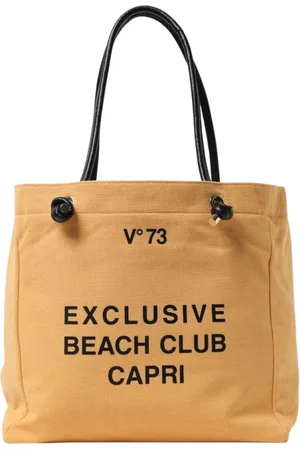 V°73 Femme, Sacs, Jaune, Taille: ONE Size Sac Fourre-tout Beach Club Jaune