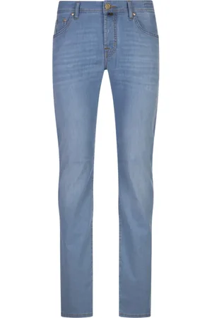 Jacob Cohen Homme, Jeans, Bleu, Taille: W38 Pantalon Bleu en Mélange de Coton