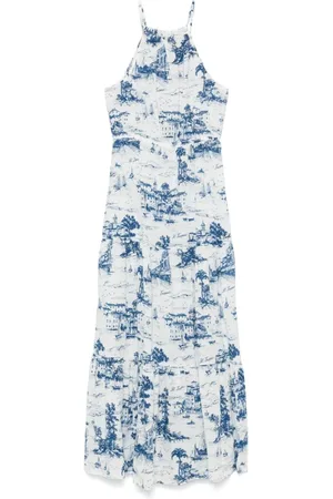 MC2 SAINT BARTH Femme, Robes, Bleu, Taille: 40 FR Robe Celeste E Bianco