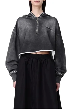 Golden Goose Femme, Sweatshirts et sweats à capuche, Gris, Taille: 40 FR Sweat à capuche avec œillets métalliques