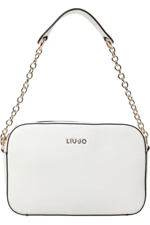 Liu Jo Femme, Sacs, Blanc, Taille: ONE Size Sac bandoulière blanc avec bandoulière chaîne