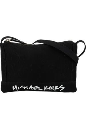 Michael Kors Femme, Pre-owned, Noir, Taille: ONE Size Pre-owned Toile sacs-bandouliere