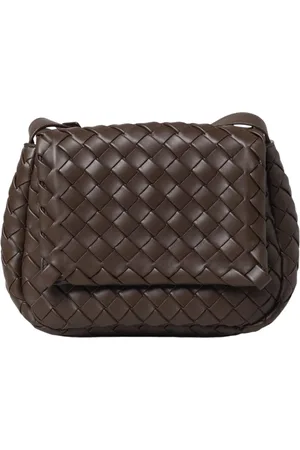 Bottega Veneta Homme, Sacs, Brun, Taille: ONE Size Sac bandoulière en cuir tressé de luxe