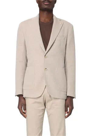 Manuel Ritz Homme, Vestes, , Taille: L Blazer en lin blanc