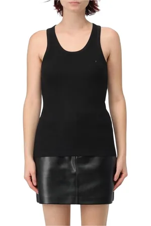 COPERNI Femme, Tops, Noir, Taille: 40 FR Débardeur Noir en Tricot Côtelé