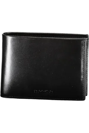 Calvin Klein Homme, Accessoires, Noir, Taille: ONE Size Portefeuille Homme en Cuir Noir avec Blocage Rfid