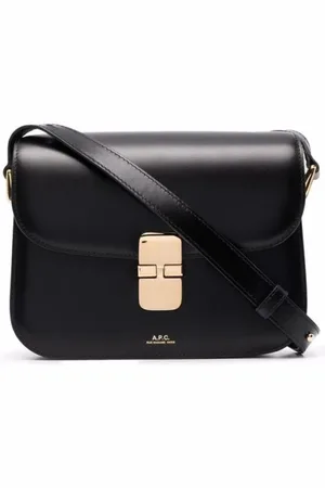 A.P.C. Femme, Sacs, Noir, Taille: ONE Size Sac bandoulière en cuir noir