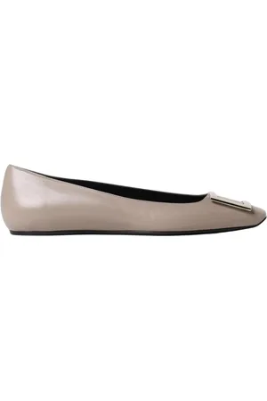 Roger Vivier Femme, Chaussures, Gris, Taille: 36 EU Elegant Dove Grey Ballerina Flats
