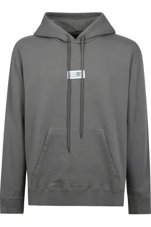 Maison Margiela Homme, Sweatshirts et sweats à capuche, Gris, Taille: L Sweat à capuche avec manches longues et logo