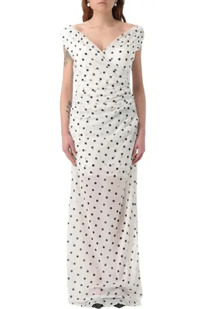 Jacquemus Femme, Robes, Blanc, Taille: 38 FR Robe Midi Blanche avec Détails Uniques