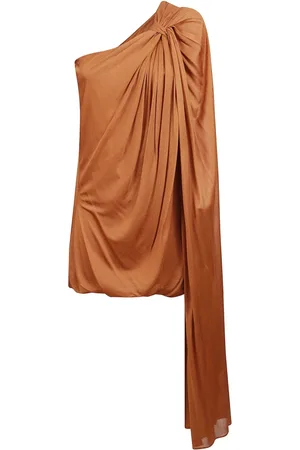 GIUSEPPE DI MORABITO Femme, Robes, Brun, Taille: 40 FR Robe Mini Asymétrique avec Foulard