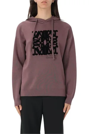 Max Mara Femme, Sweatshirts et sweats à capuche, Violet, Taille: 40 FR Pull à Capuche en Tricot Camel