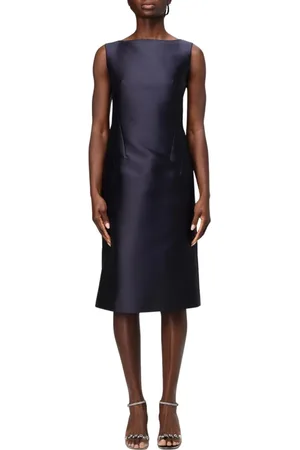 Alberta Ferretti Femme, Robes, Bleu, Taille: 42 FR Robe Midi Élégante Bleue Femme