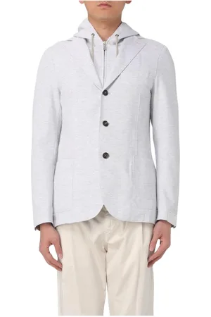 ELEVENTY Homme, Vestes, Gris, Taille: XL Blazer en Cachemire Gris