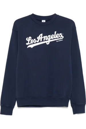Sporty & Rich Femme, Sweatshirts et sweats à capuche, Bleu, Taille: 46 FR Pull Sportif St071627667Bl Dkna