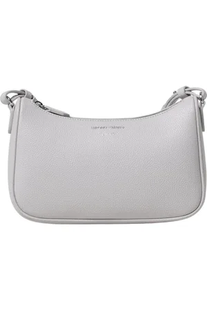 Emporio Armani Femme, Sacs, Blanc, Taille: ONE Size Sac bandoulière en denim