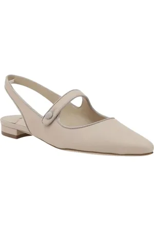 Manolo Blahnik Femme, Chaussures, , Taille: 38 1/2 EU Élégantes Ballerines Nude