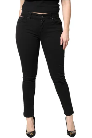 Dolce & Gabbana Femme, Jeans, Noir, Taille: 38 FR Jeans Denim Skinny Noirs