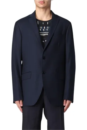 Etro Homme, Costumes, Bleu, Taille: L Blazer en Lin Bleu pour Homme