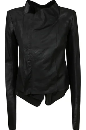 Rick Owens Femme, Vestes, Noir, Taille: 40 FR Veste à col bas