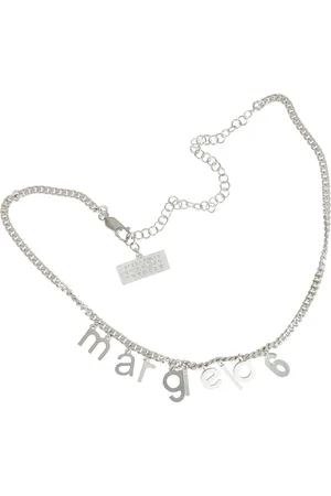 Maison Margiela Femme, Accessoires, Gris, Taille: ONE Size Collier Argent avec Éléments Décoratifs