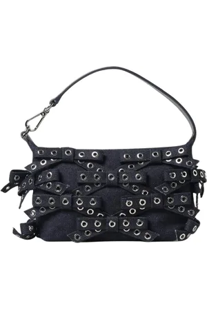 Ganni Femme, Sacs, Bleu, Taille: ONE Size Pochette en Denim avec
