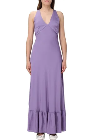 Twin-Set Femme, Robes, Violet, Taille: 34 FR Robe Longue Élégante Lilas