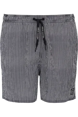 Armani Exchange Homme, Shorts, Bleu, Taille: M Short Homme Rayé Bleu Marine
