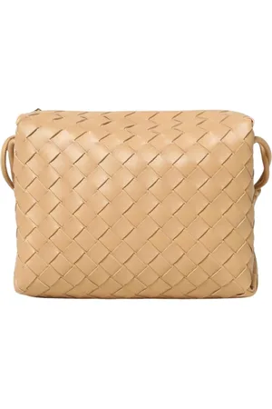 Bottega Veneta Femme, Sacs, Jaune, Taille: ONE Size Sac Bandoulière en Cuir Tressé de Luxe