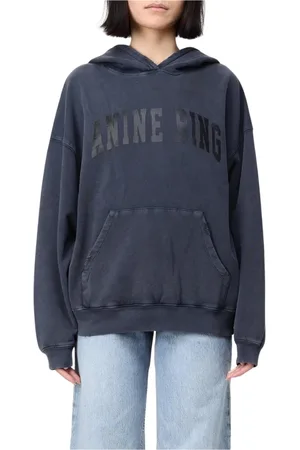 ANINE BING Femme, Sweatshirts et sweats à capuche, Noir, Taille: 38 FR Vintage Oversized Sweat à capuche