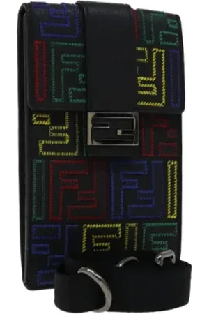 Fendi Femme, Pre-owned, Noir, Taille: ONE Size Pre-owned Cuir trousses-de-toilette