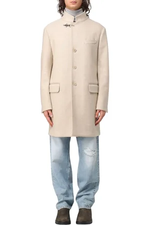 FAY Homme, Manteaux, , Taille: L Manteau Bleu en Laine