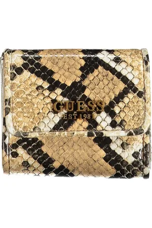 Guess Femme, Accessoires, Multicolore, Taille: ONE Size Portefeuille Femme Beige avec Détails Contrastés