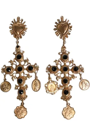 Dolce & Gabbana Femme, Accessoires, Jaune, Taille: ONE Size Boucles d