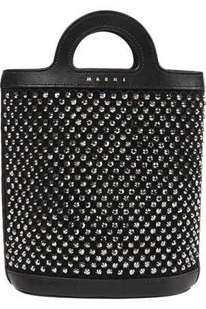 Marni Femme, Sacs, Noir, Taille: ONE Size Sac Fourre-Tout avec Logo et Chaîne