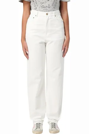 Golden Goose Femme, Jeans, Blanc, Taille: W29 Jeans Droits Blancs Classiques