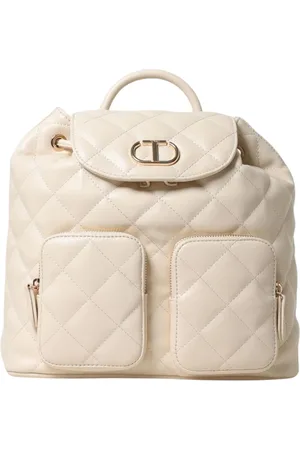 Twin-Set Femme, Sacs, Blanc, Taille: ONE Size Sac à Dos Mini Matelassé Chic