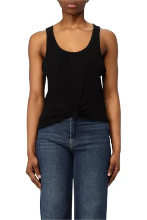 Michael Kors Femme, Tops, Noir, Taille: 36 FR Débardeur en Tricot Côtelé