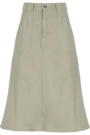 A.P.C. Femme, Jupes, Vert, Taille: 38 FR Jupe en coton avec poches